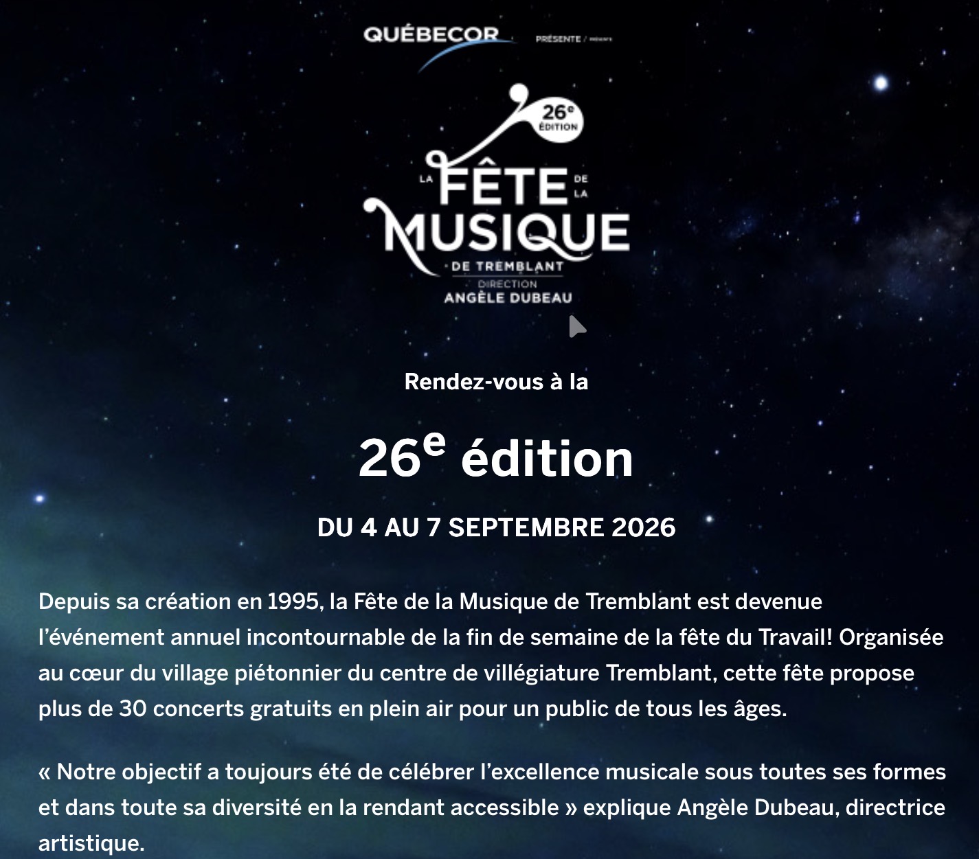 La fête de la musique de Tremblant