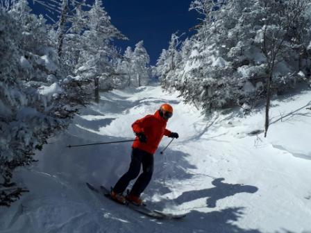 Jay Peak - Des conditions de neige étaient presque parfaites.
