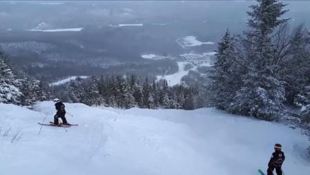 Mont Orford -  Une journée sans vent et des pistes impéccables