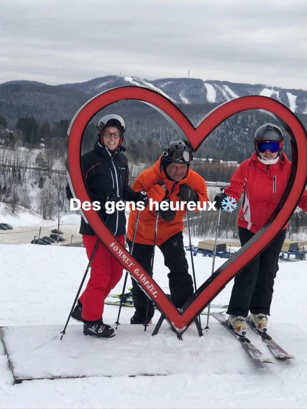 Sommet Gabriel - Nous skions sur beaux dénivelés