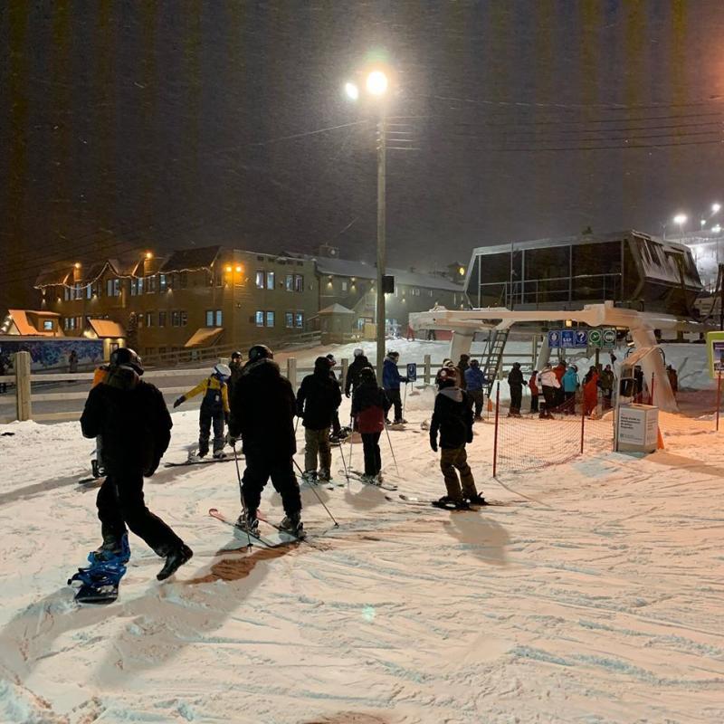 Ski Saint-Bruno - Un début de tempête....