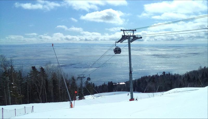 Le Massif Charlevoix - Le domaine reprend vie avant la tempête (12 mars)