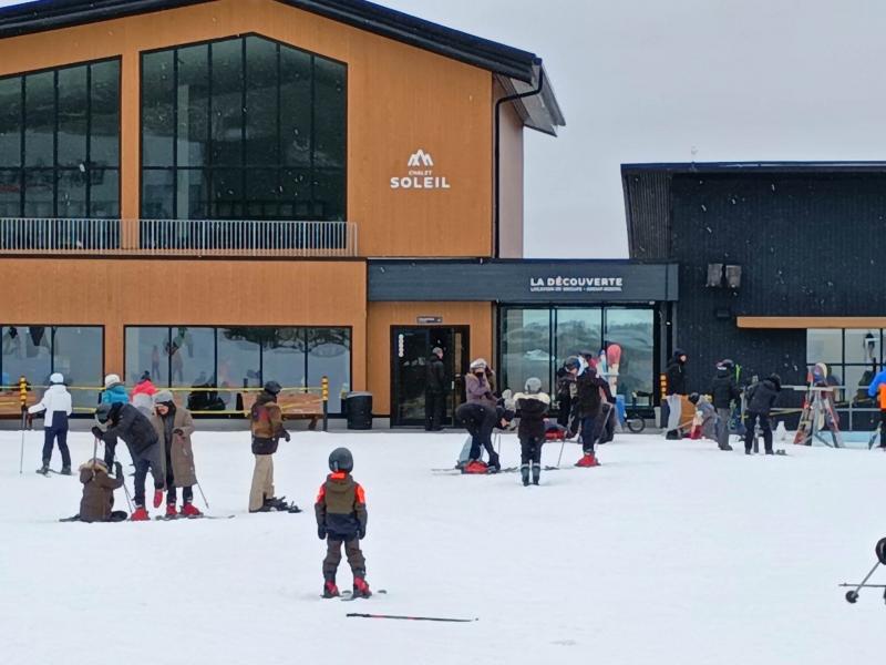 Bromont, Montagne d'expérience - Quelques endroits durcis ou glacés