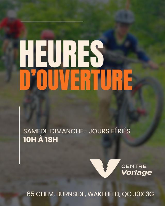 Centre Vorlage (Ski et Vélo)- Ouverture samedi, dimanche et jours fériés