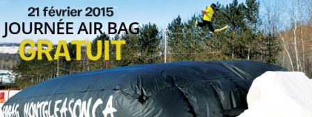 MONT GLEASON, JOURNÉE AIR BAG GRATUIT 21 FÉVRIER 2015 - conditions de ski RSA
