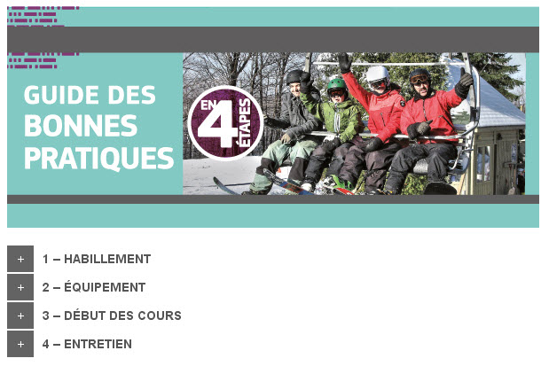 Guide des bonnes pratiques selon Ski Saint Bruno