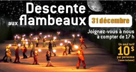 LA RÉSERVE, DESCENTE AUX FLAMBEAUX, condition de ski RSA