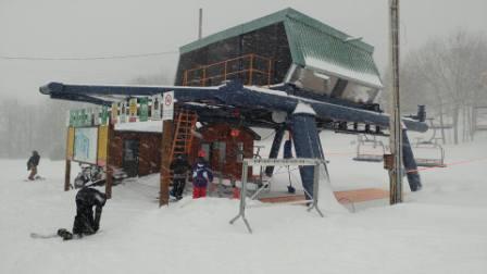Mont Rigaud - Le vent tourne et la neige s'accumule