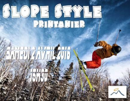 CONDITIONS DE SKI - PARC DU MONT-SAINT-MATHIEU - SLOPE STYLE PRINTANIER 2 AVRIL