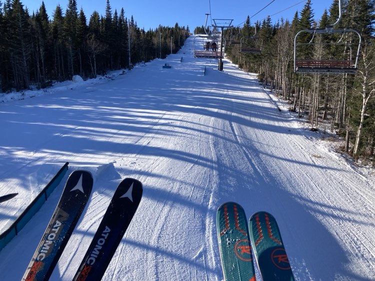 Mont Sainte Anne -  Bien chanceux de pouvoir skier malgré la pluie