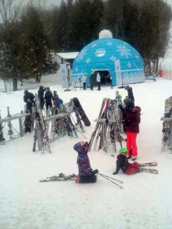 Mont Owls Head - Glisse silencieuse sur un tapis de poudreuse damée,