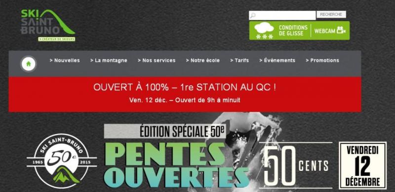 Ski Saint Bruno ouverture 2014-15 Conditions de ski RSA