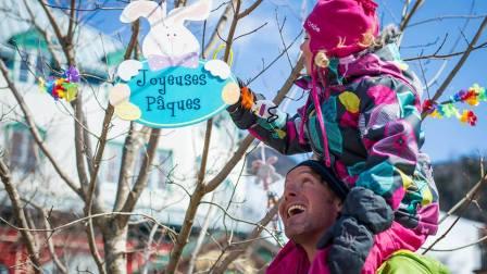 MONT TREMBLANT - UN DIMANCHE DE PÂQUES ANIMÉ - 16 AVRIL