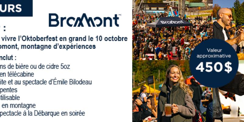 Bromont Montagne d'Expérience  -  Concours Oktoberfest 10 octobre